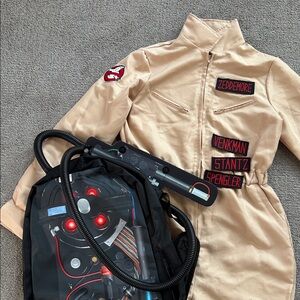 Ghostbusters Costume with Proton Pack, Belt and Velcro name badges - Womens M
